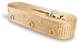 Willow Cromer White rounded coffin